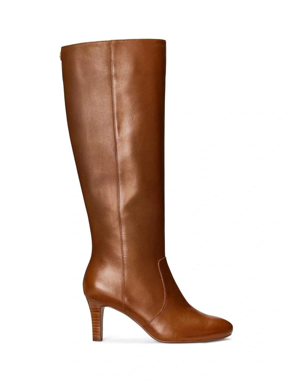 Lauren Ralph Lauren Womens Caelynn Leather Knee-High Boots Tan size 9 (B,M)